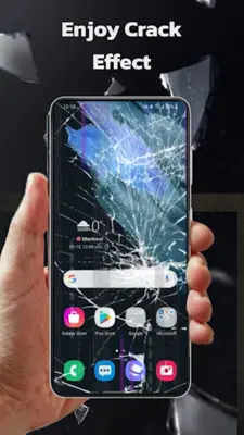 Broken Screen with Crack Prank android App screenshot 2